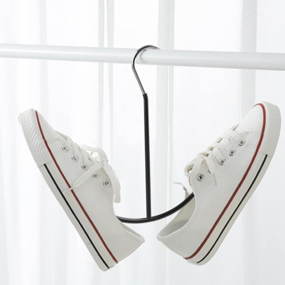 Space Saving Heavy Duty Metal Belt Hanger, Tie Rack Hanger, Rubber Cover 1 pack - Picture 2 of 3